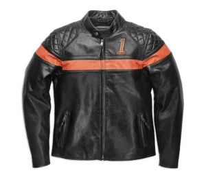 Harley Davidson Men's Victory Sweep Leather Jacket