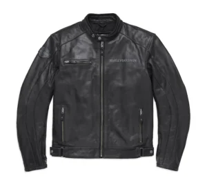 Harley Davidson Men's Reflective Skull Leather Jacket