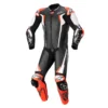 Racing Absolute V2 Leather Suit Black - Front View