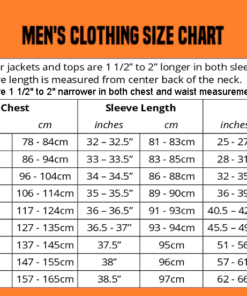 Harley Davidson Jacket size chart