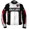 DUCATI MOTORBIKE LEATHER JACKET BLACK
