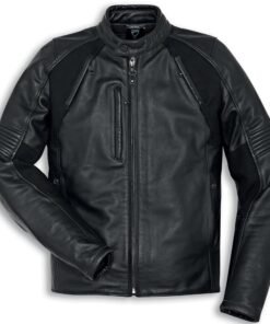 DUCATI PRO-RIDER LEATHER JACKET BLACK COLOR
