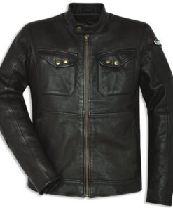 DUCATI SEBRING LEATHER JACKET BLACK