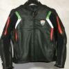 DUCATI CORSE C3 MOTORCYCLE LEATHER JACKET BLACK - Product View