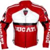 DUCATI MOTORCYCLE LEATHER JACKET RED
