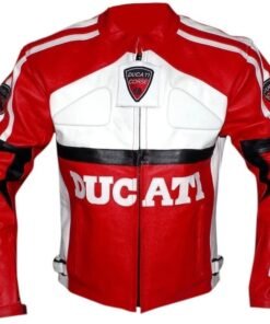 DUCATI MOTORCYCLE LEATHER JACKET RED