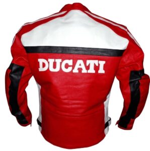 DUCATI MOTORCYCLE LEATHER JACKET RED
