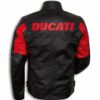 DUCATI CORSE C4 RACING LEATHER JACKET BLACK & RED - Side View