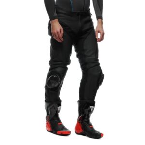 DAINESE DELTA 4 PERF. LEATHER PANTS BLACK