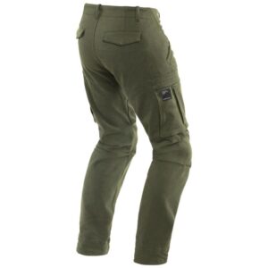 Black DAINESE COMBAT PANTS OLIVE - Side View
