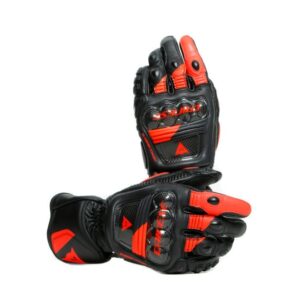Dainese Druid 3 Leather Gloves Black & Red