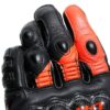 DAINESE DRUID 3 LEATHER GLOVES BLACK & RED - Product View