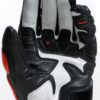 DAINESE DRUID 3 LEATHER GLOVES BLACK & RED - Product View