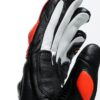 DAINESE DRUID 3 LEATHER GLOVES BLACK & RED - Product View
