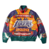 X Lakers 2020 Bomber Jacket Purple Los Angeles Lakers NBA Champions 2020 City Of Angeles Basket Ball Leather Jacket