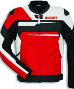 Ducati Speed Evo C1 Motorbike Rider Leather Jacket