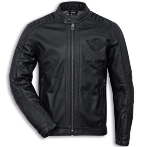 Ducati C2 Motorcycle Racing Leather Jacket Black