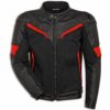 DUCATI CORSE C2 MOTORCYCLE RACING LEATHER JACKET - Front View