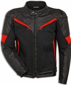 Ducati Corse C2 Motorcycle Racing Leather Jacket