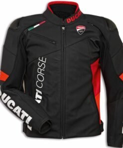 Ducati Corse C6 Motorcycle Leather Jacket