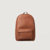 The Philos Midnight Blue Leather Backpack Brown