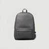 The Philos Midnight Blue Leather Backpack Grey