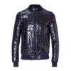 PHILIPP PLEIN LEATHER BOMBER TIGER FACE - Front View