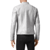 PHILIPP PLEIN PYTHON LEATHER MOTO JACKET LUXURY - Side View