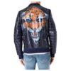 PHILIPP PLEIN LEATHER BOMBER TIGER FACE - Product View