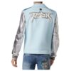 PHILIPP PLIEN WOOLEN CLOTH BIKER WITH LEATHER ARMS GRAPHIC PLEIN - Product View