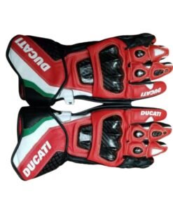 DUCATI MotorBike Racing Leather Gloves