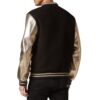 PHILIPP PLEIN WOOL COLLEGE BOMBER JACKET WITH LEATHER ARMS - Product View