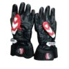 DUCATI MotorBike Racing Leather Gloves - Side View