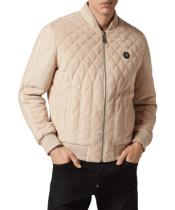 PHILIPP PLEIN SUEDE BOMBER JACKET