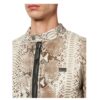 PHILIPP PLEIN PYTHON LEATHER MOTO JACKET LUXURY - Product View