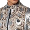 PYTHON LEATHER MOTO JACKET - Side View