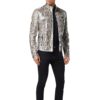 PYTHON LEATHER MOTO JACKET - Product View