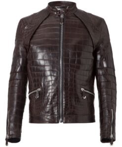 PHILIPP PLEIN LEATHER BOMBER JEFFREY