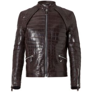 PHILIPP PLEIN LEATHER BOMBER JEFFREY