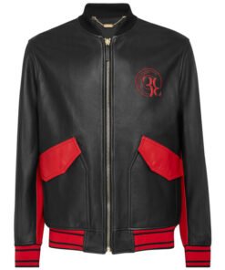 BILLIONAIRE LEATHER BOMBER DOUBLE B
