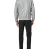 BILLIONAIRE PYTHON LEATHER BOMBER - Side View