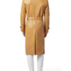 brown leather trench - Side View