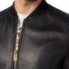 BILLIONAIRE LEATHER BOMBER MEMBERS ONLY - Product View