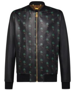BILLIONAIRE LEATHER BOMBER PALMS