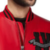 BILLIONAIRE LEATHER BOMBER MEMBERS ONLY - Product View
