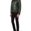 billionaire brown leather jacket - Product View