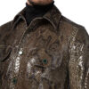BILLIONAIRE PYTHON LEATHER SHIRTS LUXURY - Back View