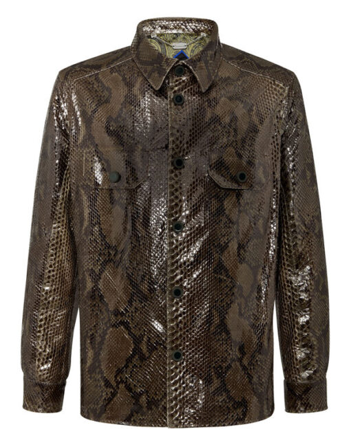 BILLIONAIRE PYTHON LEATHER SHIRTS LUXURY