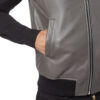 BILLIONAIRE SLEEVELESS LEATHER VEST - Product View