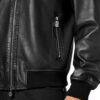 BILLIONAIRE LEATHER BOMBER WITH PYTONE INSERTS - Product View